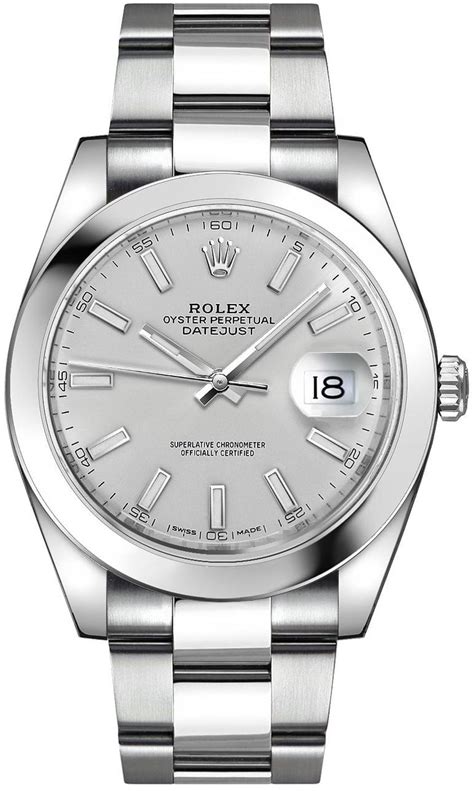 rolex dayjust silver|Rolex Datejust silver price.